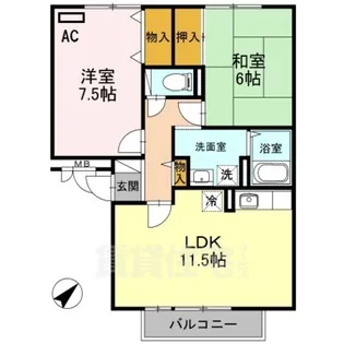 Thick Forest B棟【3階】の間取り