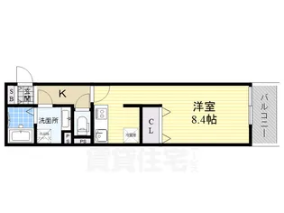 1Rの間取り画像