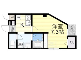 大阪府堺市堺区賑町4丁【マンション】の間取り