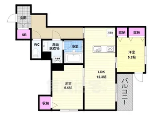 シャーメゾン大宮五条【2階】の間取り