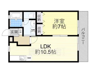 グリーンハイツ古市【2階】の間取り