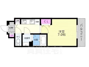 エスリード京都梅小路アヴェニテ【6階】の間取り