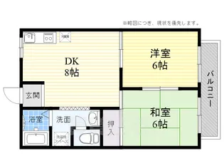 ハイツAYA【1階】の間取り