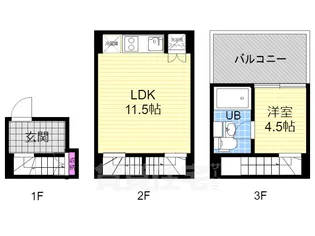 是空HORIKAWA【1階】の間取り