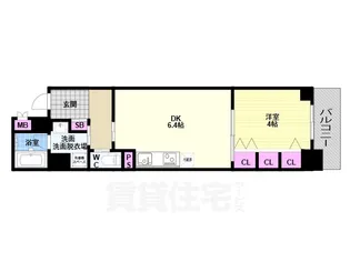 ベラジオ京都梅小路【3階】の間取り