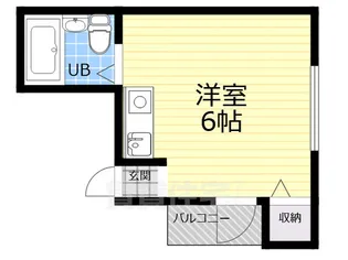 クリア新北野【4階】の間取り