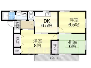 高石崖ハイツ【1階】の間取り