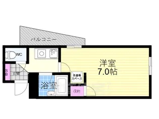 スパッションM&J(エムアンドジェイ)【2階】の間取り