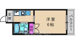 なごみハイツ(旧バーレン45)【6階】の間取り