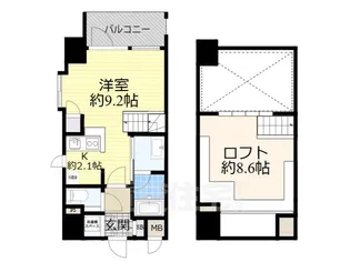 エスリード大阪シティーウエスト【2階】の間取り