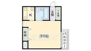 リエス東堀川【6階】の間取り