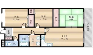 エスポワール金岡【3階】の間取り