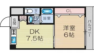 大阪府大阪市淀川区木川東2丁目【マンション】の間取り