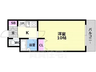 ピラーズ御所西【3階】の間取り
