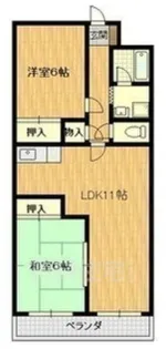 メゾンノール加島【5階】の間取り