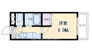 フェニックス西川【4階】の間取り