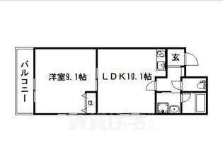 クレアーレ五条大宮【1階】の間取り