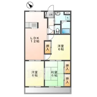 ビューパレスHYS【3階】の間取り