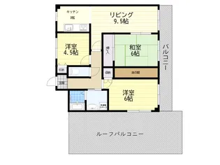 フレイグラント坂山【7階】の間取り