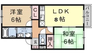 アネックス明星【1階】の間取り