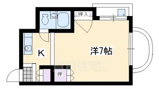 マンション稲垣【4階】の間取り