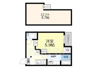 レシアムール【2階】の間取り