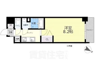 サムティ上新庄レジデンス【3階】の間取り