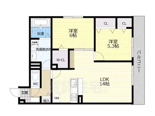 大阪府大阪市平野区瓜破西2丁目【アパート】の間取り