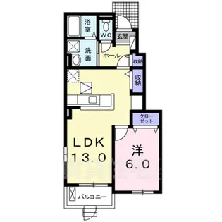 モルトベーネ2【1階】の間取り