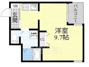 大阪府堺市堺区錦綾町2丁【マンション】の間取り