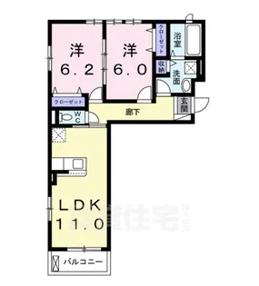 シャルール メゾン 2【2階】の間取り