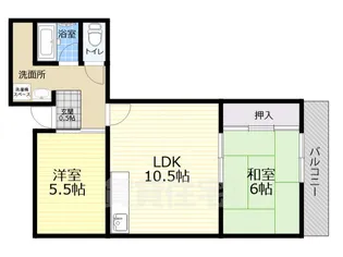 グリーンマンション【3階】の間取り