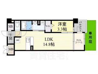 COCO MARINI【1階】の間取り