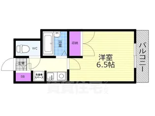 ピラーズ御所西【4階】の間取り