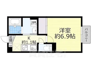 大阪府和泉市葛の葉町2丁目【アパート】の間取り