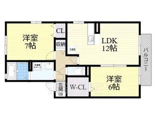 ディアコート91 A棟【2階】の間取り