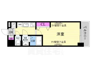 Luxe京都西大路【4階】の間取り