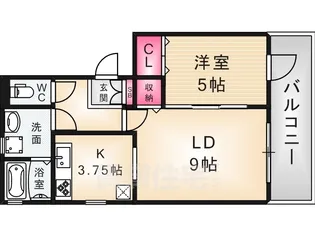 グリーンパーク尾浜2【2階】の間取り