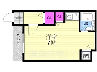 ジョイフル御池【3階】の間取り