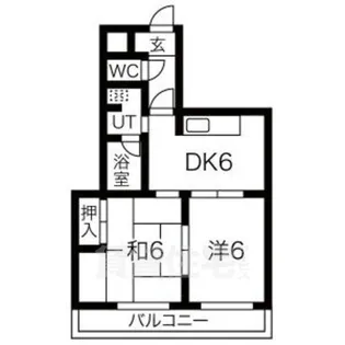 アイリスマンション【4階】の間取り