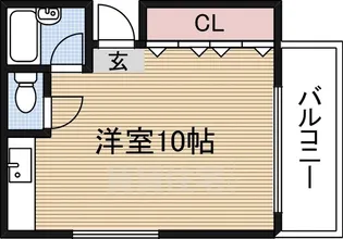 ハイツ上新第3西淡路【3階】の間取り