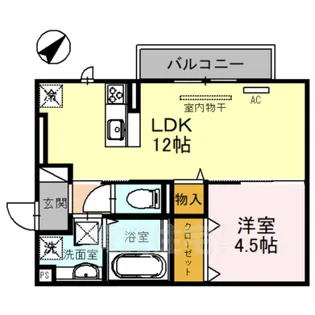 フラン苅原【3階】の間取り