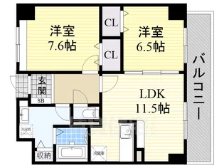 グランデ フィオーレ【1階】の間取り