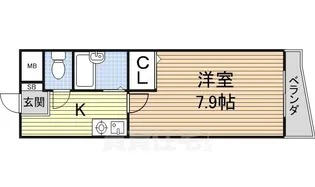 パックス荒畑【4-F号室】の間取り