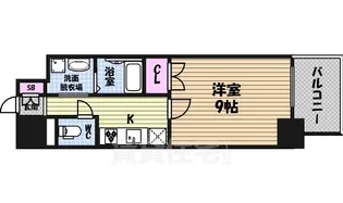 トレヴィ高岳【9階】の間取り