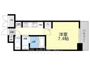 スプランディッド尼崎駅前1【10階】の間取り