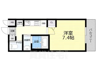 スプランディッド尼崎駅前1【5階】の間取り