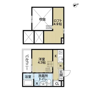 Tom’s Tenement 3【2階】の間取り