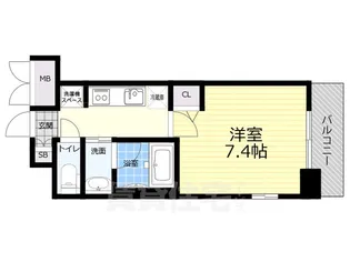 スプランディッド尼崎駅前1【9階】の間取り