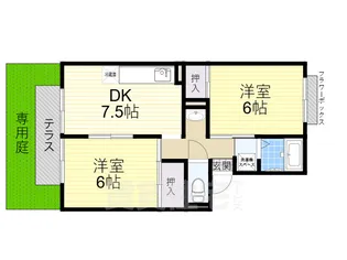 パルコート林1【1階】の間取り